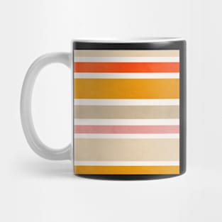 Abstract stripes, Boho style art, Mid century art Mug